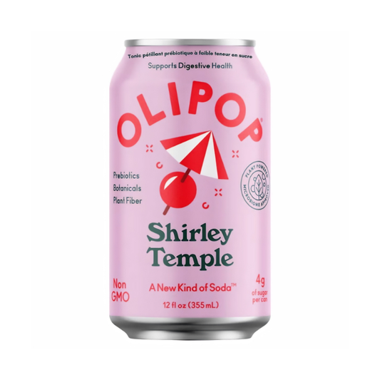 Olipop Shirley Temple Prebiotic Sparkling Tonic 355ml