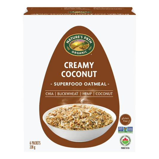 Nature's Path Organic Creamy Coconut Oatmeal 6pk 228g