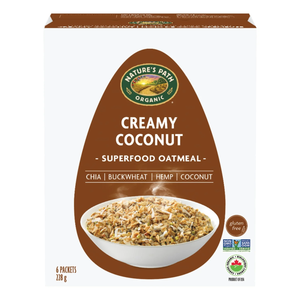 Nature's Path Organic Creamy Coconut Oatmeal 6pk 228g