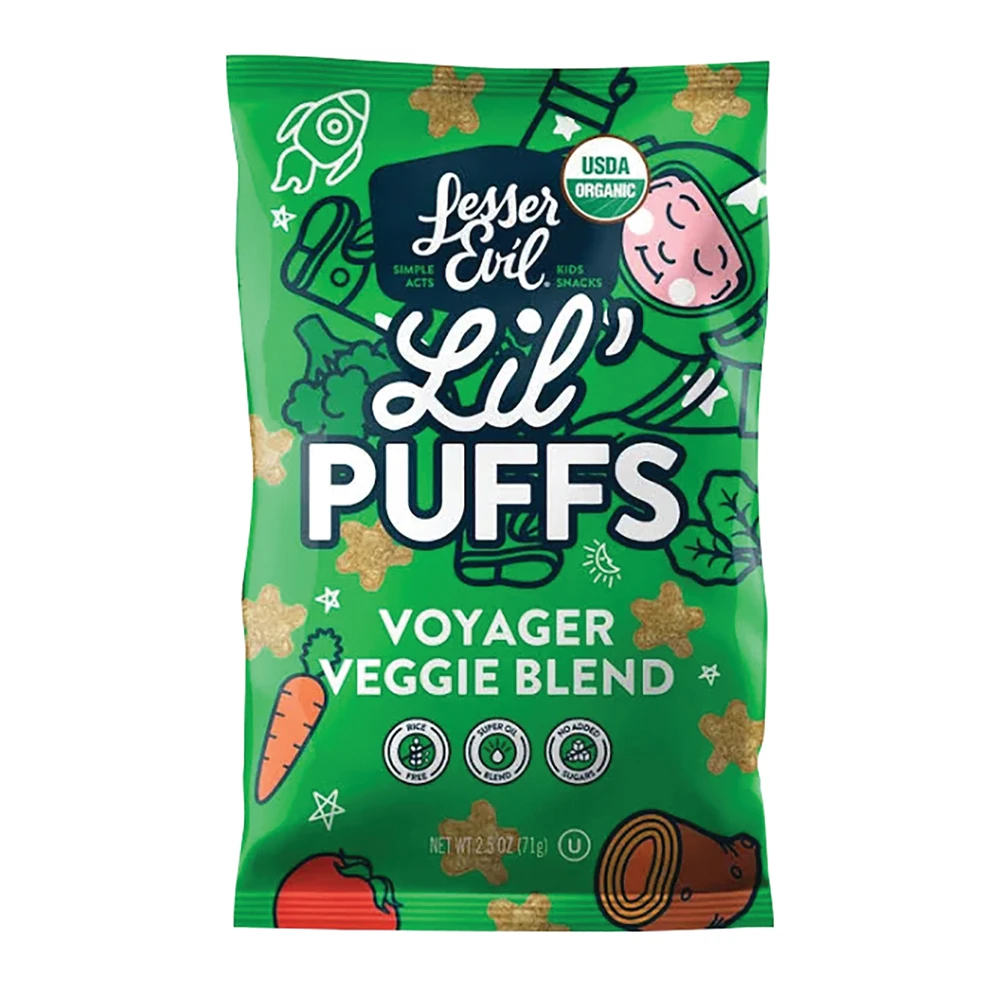 Lesser Evil Lil Puffs Voyager Veggie 70g