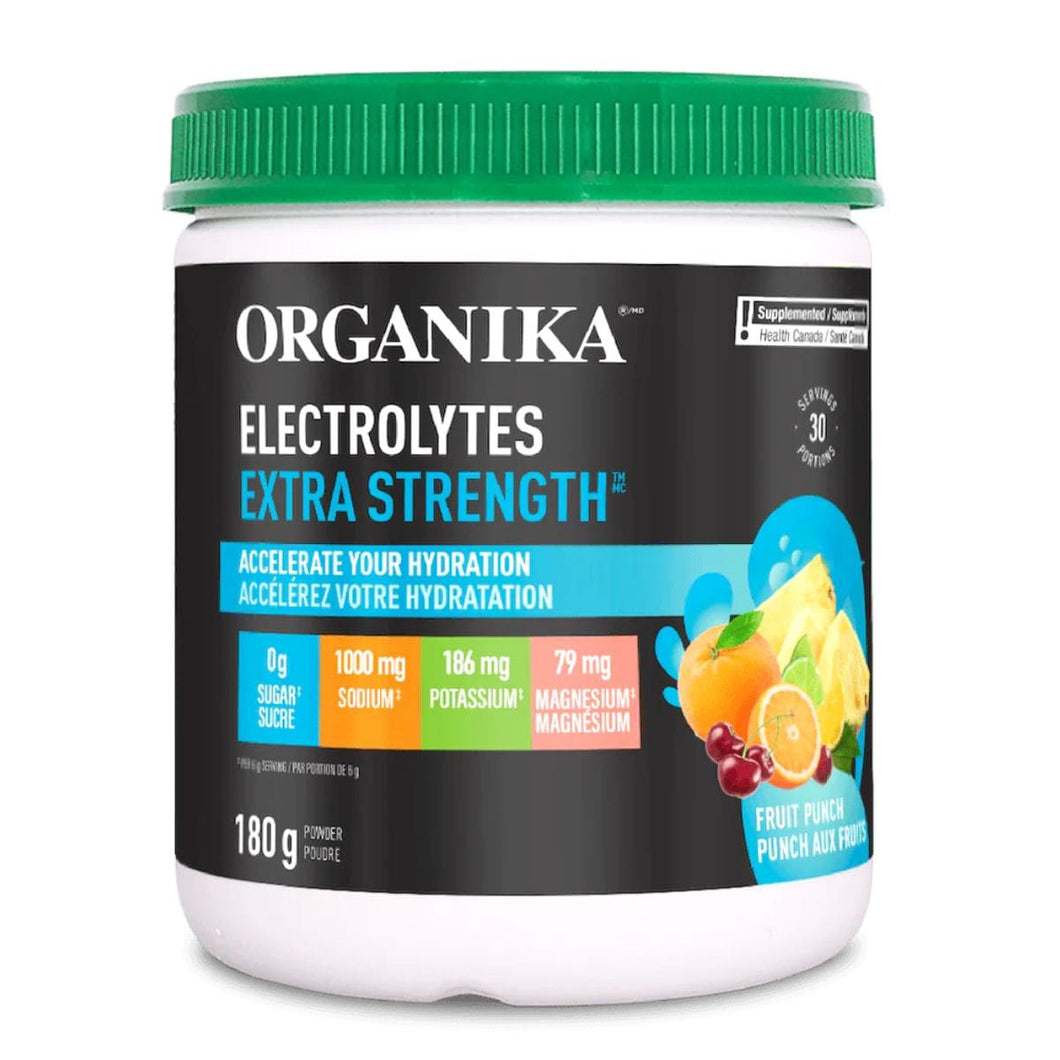 Organika Extra Strength Electrolytes Fruit Punch 30 Servings 180g