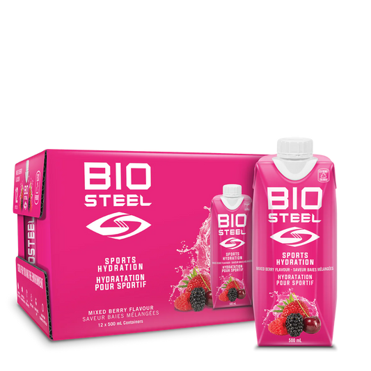 BioSteel Mixed Berry Sports Hydration Drink 500ml 12 pack