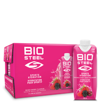 Load image into Gallery viewer, BioSteel Mixed Berry Sports Hydration Drink 500ml 12 pack

