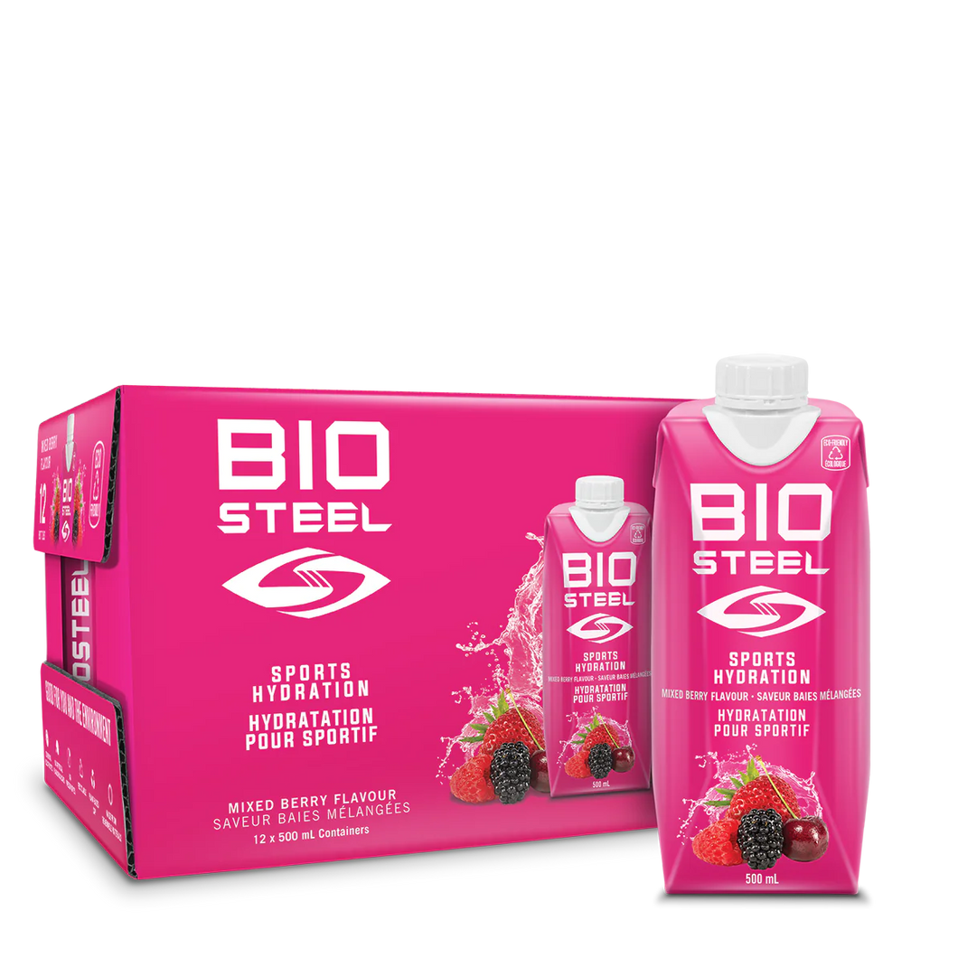 BioSteel Mixed Berry Sports Hydration Drink 500ml 12 pack