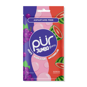 Pur Jumbo Grape Bubble Watermelon Gum 81g