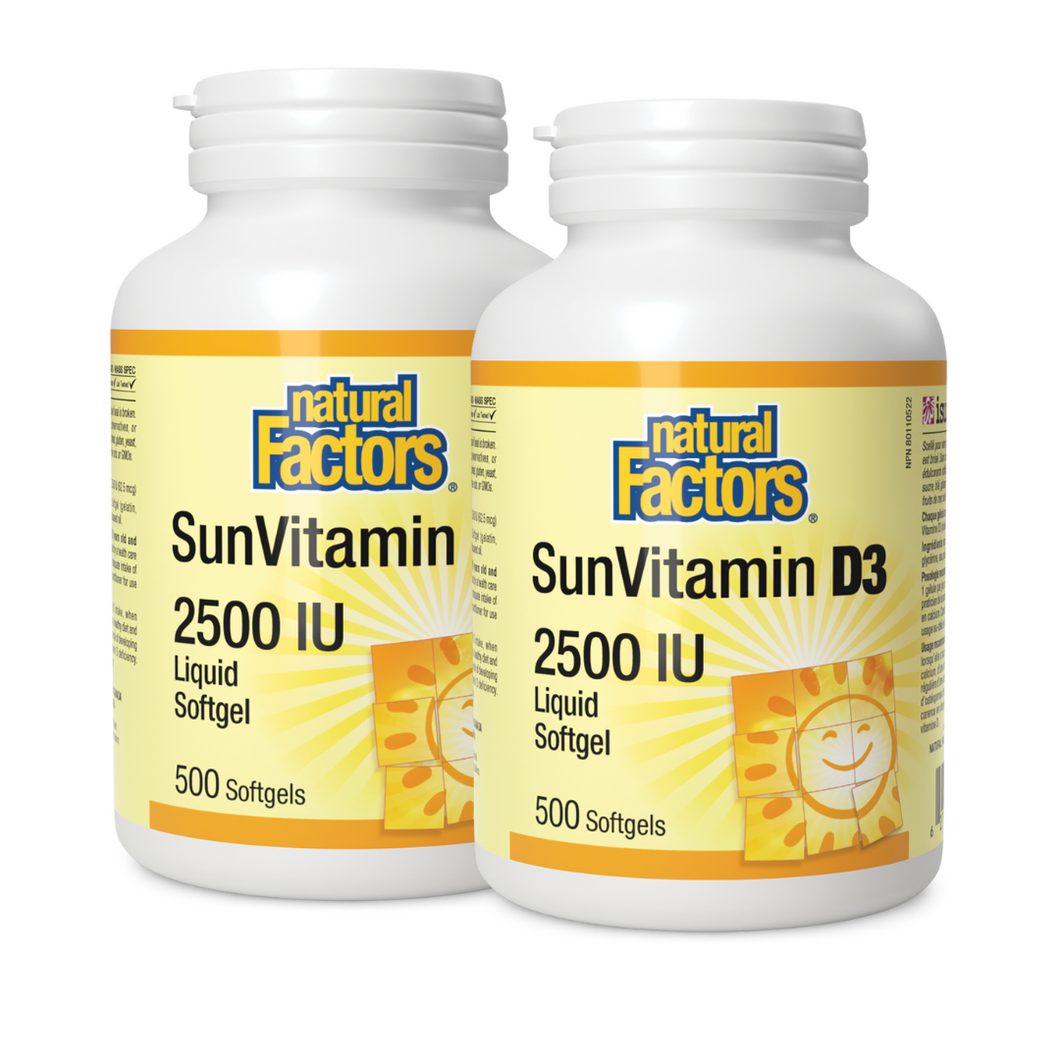 NF Vitamin D3 2500IU Two Pack 500 Softgels