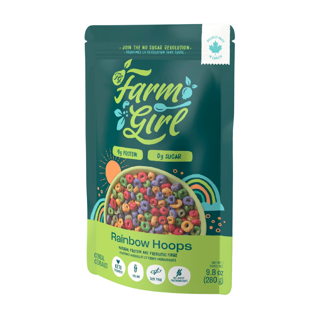 Farm Girl Rainbow Hoops Cereal 280g