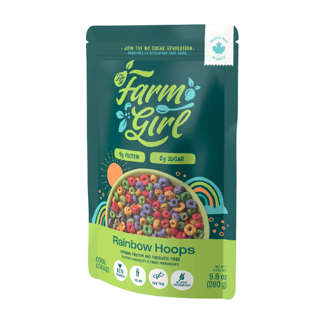 Farm Girl Rainbow Hoops Cereal 280g