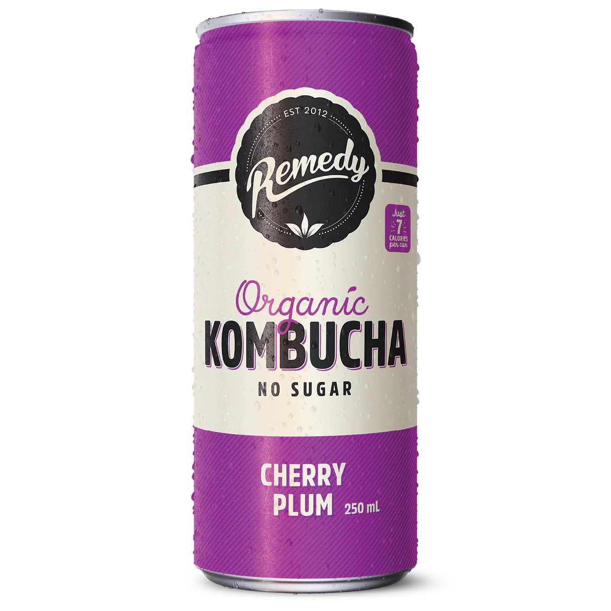 Remedy Organic Black Cherry No Sugar Kombucha 330ml