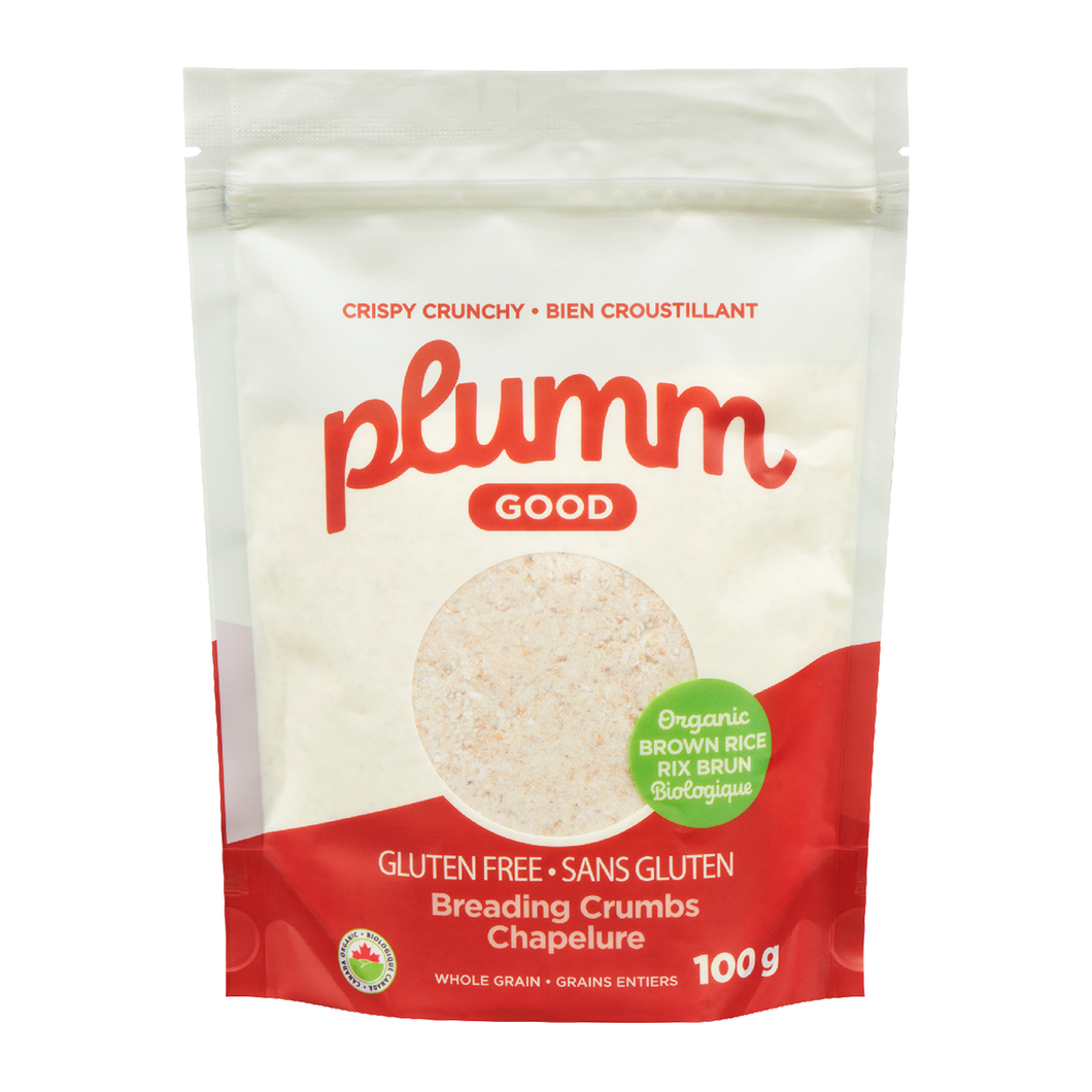 Plumm Good Organic Gluten Free Brown Rice Bread Crumbs 100g