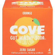 Load image into Gallery viewer, Cove Gut Healthy Soda Orange 355g 4pk
