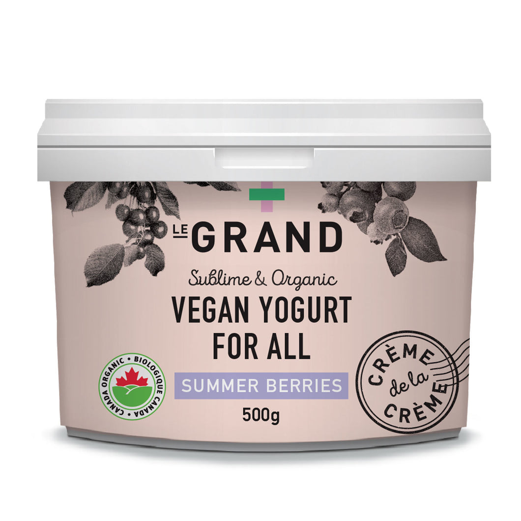 Le Grand Organic Summer Berry Plant Based Yogurt 500g