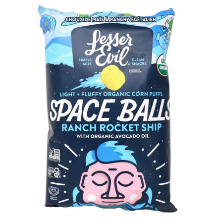 Lesser Evil Ranch Rocket Ship Space Balls 142g – The Root Cellar PEI