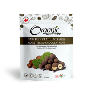 Organic Traditions Dark Chocolate Hazelnuts 100g