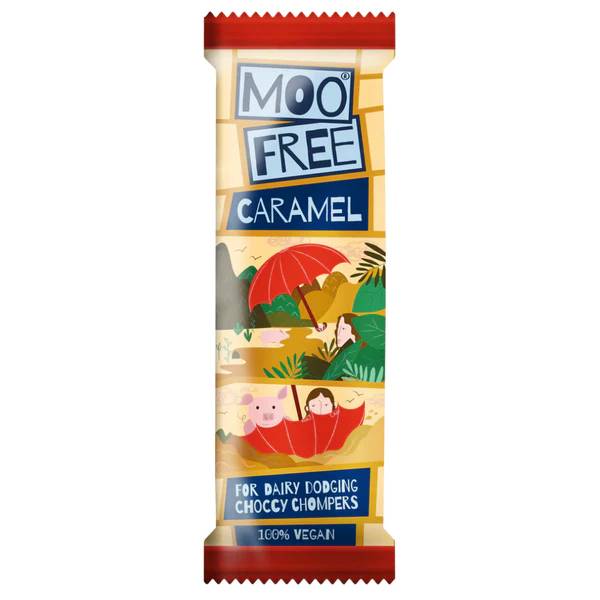 Moo Free Mini Dairy Free Caramel Chocolate Bar 20g