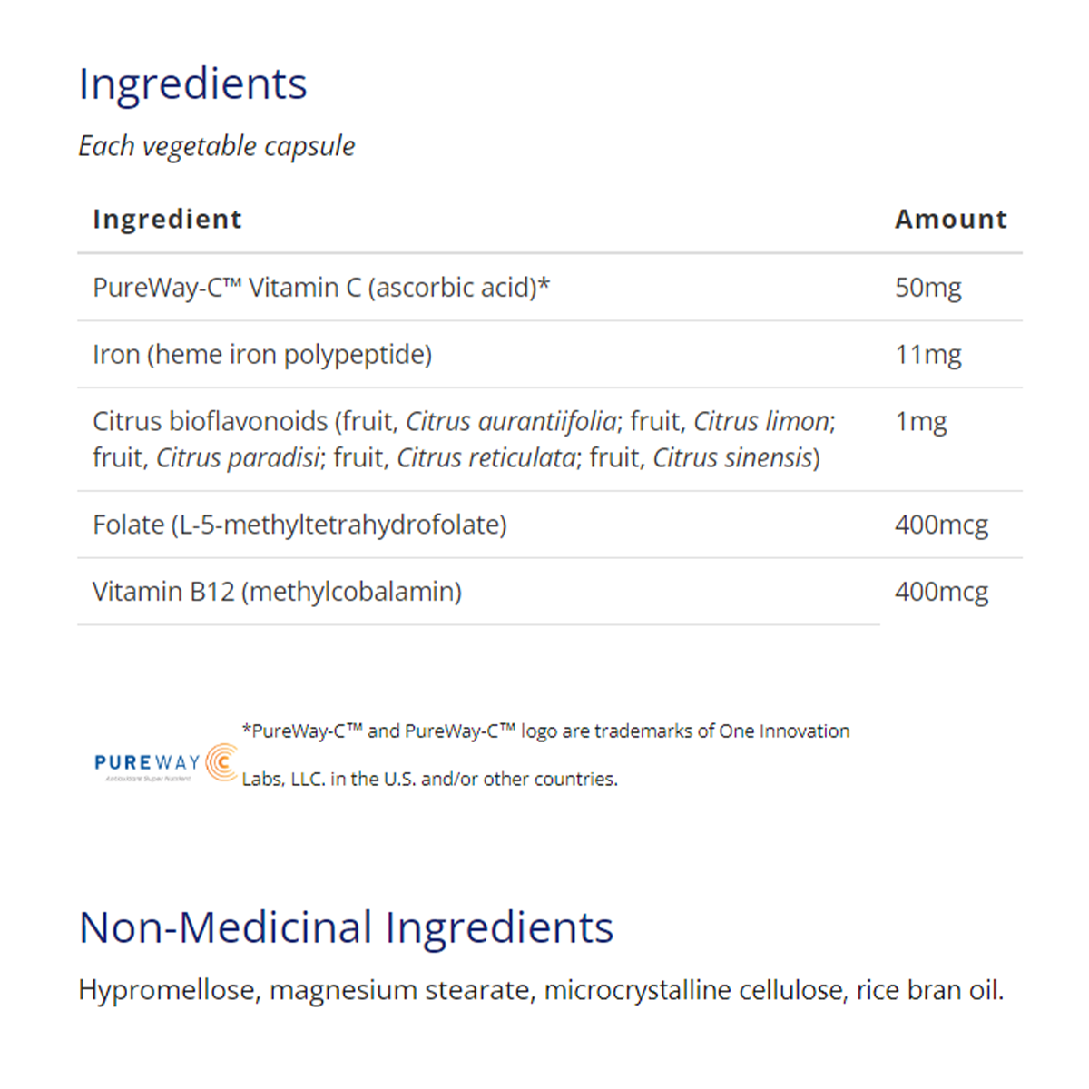 CanPrev Heme Iron 11mg 60 Capsules