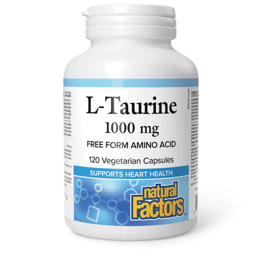 Natural Factors L-Taurine 1000mg 120vcaps