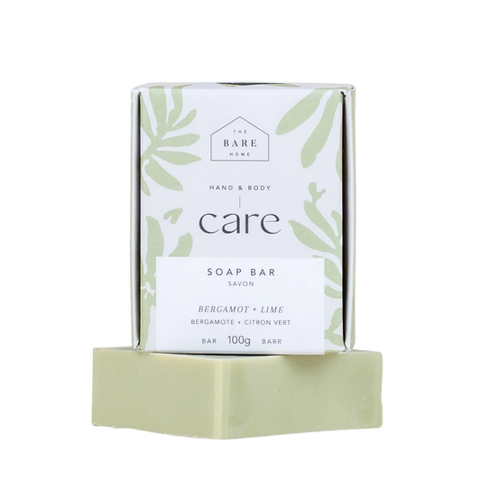 The Bare Home Hand And Body Bar Soap Bergamont Lime 100g