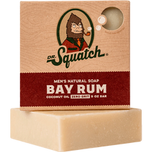 Load image into Gallery viewer, Dr. Squatch Bay Rum Soap 141g

