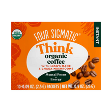 Load image into Gallery viewer, Four Sigmatic Think Coffee with Lion&#39;s Mane and Chaga 10 Sachets
