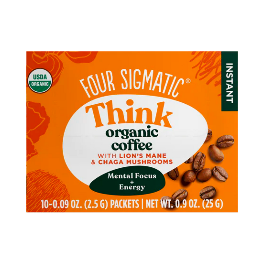 Four Sigmatic Think Coffee with Lion's Mane and Chaga 10 Sachets