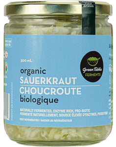 Green Table Foods Organic Pink Salt Sauerkraut 500ml