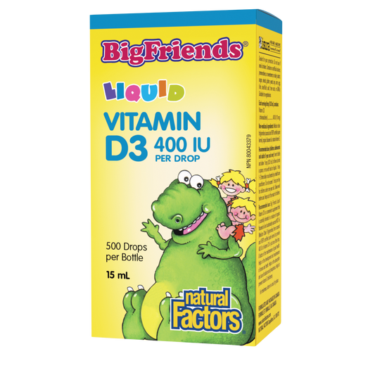 Natural Factors Big Friends Vitamin D 400 IU Drops 15ml