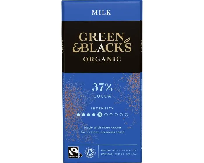 Green & Black's Organic Milk Chocolate 37% 90g
