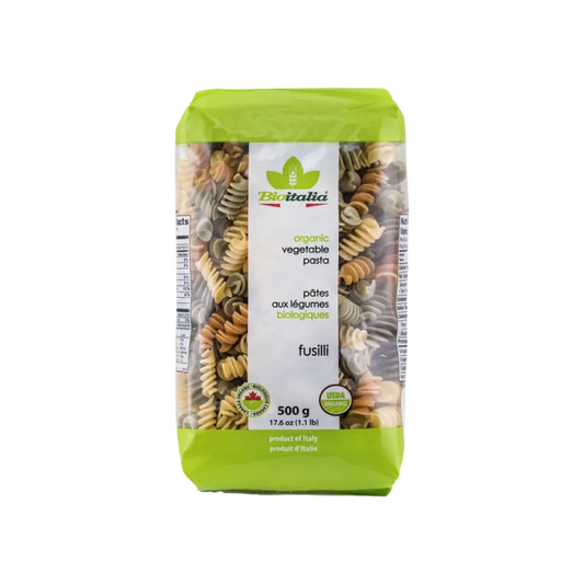 Bioitalia Organic Fusilli Tricolor Pasta 500g