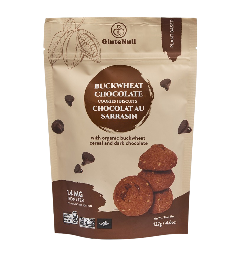GluteNull Organic Buckwheat Chocolate Cookies 132g