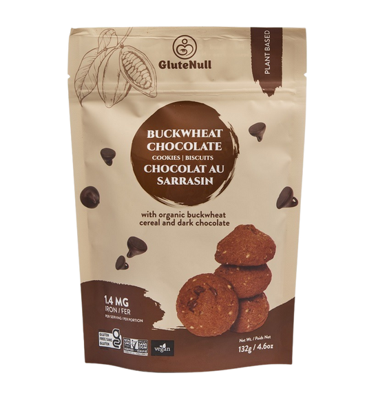GluteNull Organic Buckwheat Chocolate Cookies 132g