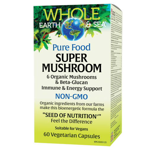 Whole Earth And Sea Super Mushroom 60 Vegetable Capsules