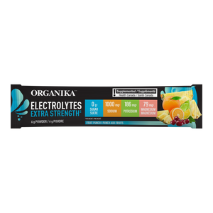 Organika Extra Strength Electrolytes Fruit Punch 6g