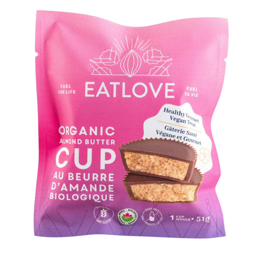 Eat Love Organic Almond Butter Cups 51g