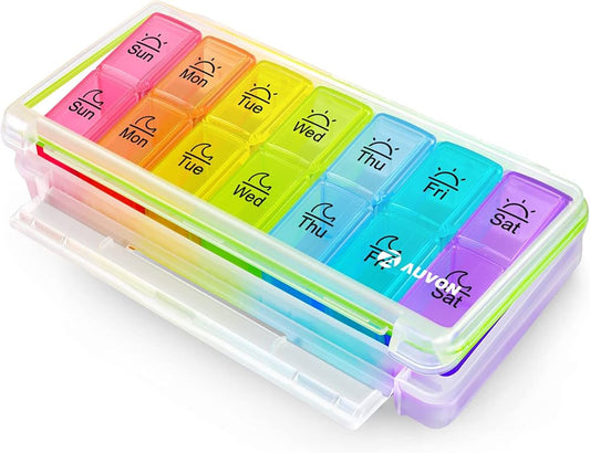 Auvon Pill Organizer Colour 2 a day