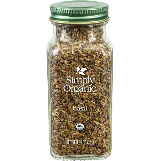 Simply Organic Basil Leaf 15g
