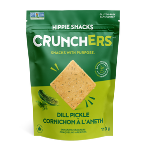 Hippie Snacks Dill Pickle Crunchers Crackers 110g