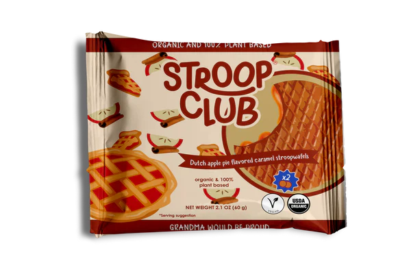 Stroop Club Org Stroopwafel Apple Pie Caramel 2 pk 60g