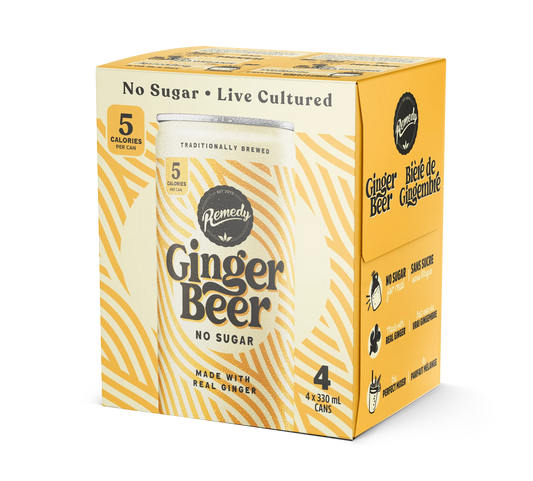 Remedy Organic NS Ginger Beer 330ml 4 pack
