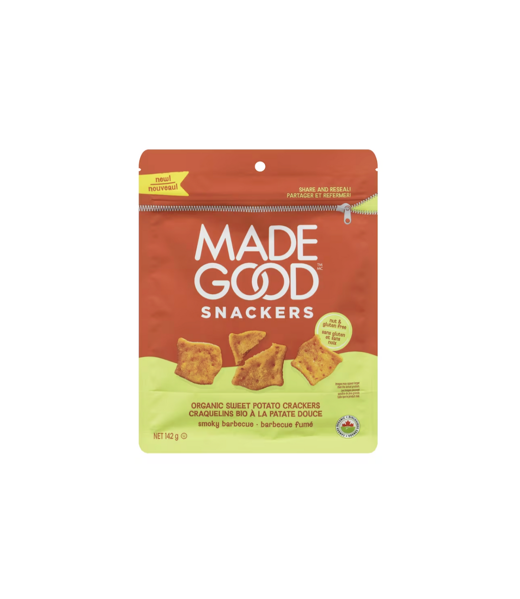 MadeGood Sweet Potato Snackers Smoky Barbeque 142g