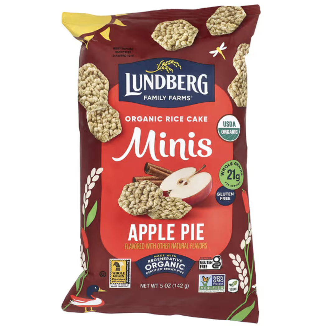 Lundberg Organic Apple Pie Rice Cake Mini 142g