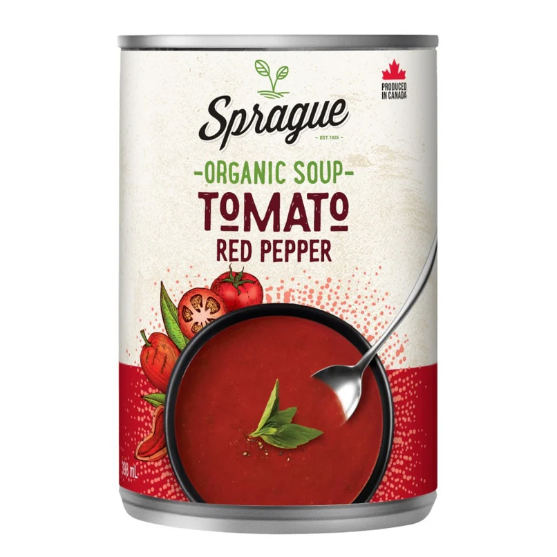 Sprague Organic Tomato Red Pepper Soup 398ml