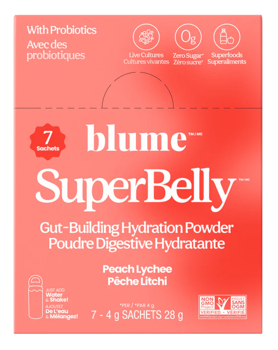 Blume SuperBelly Gut Hydration Peach Lychee 28g 7 Pack