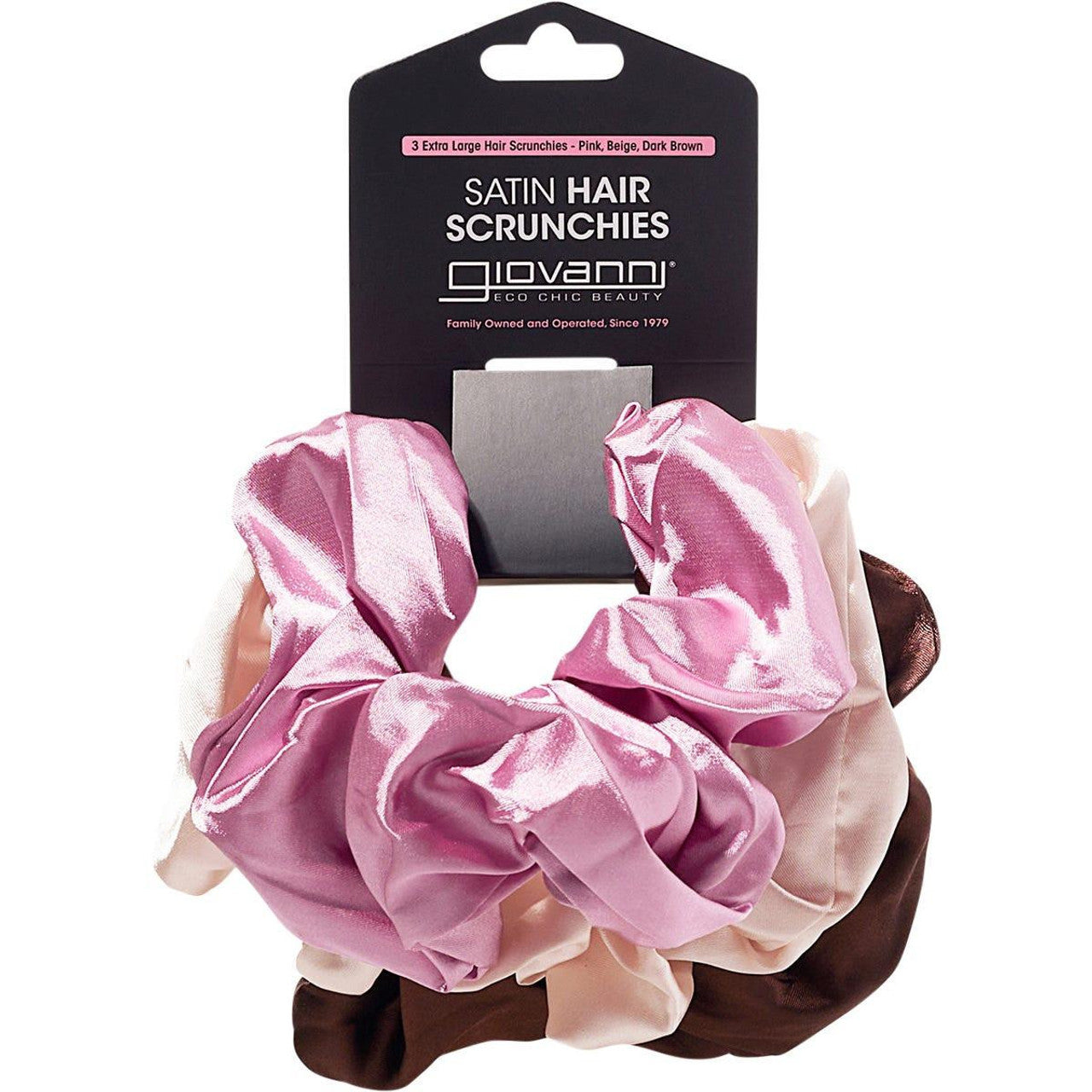 Giovanni Satin Extra Large Hair Scrunchies