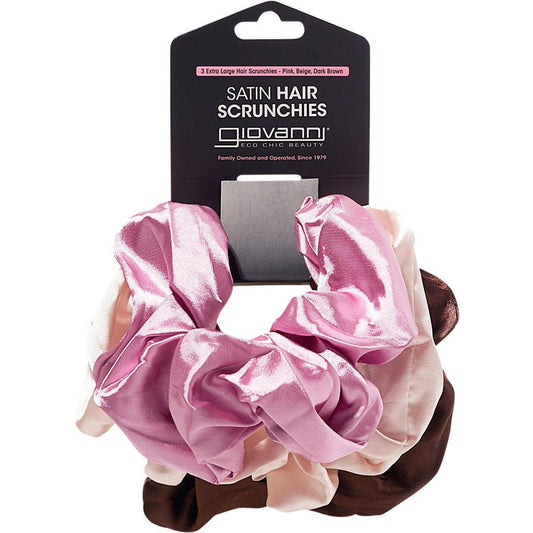 Giovanni Satin Extra Large Hair Scrunchies