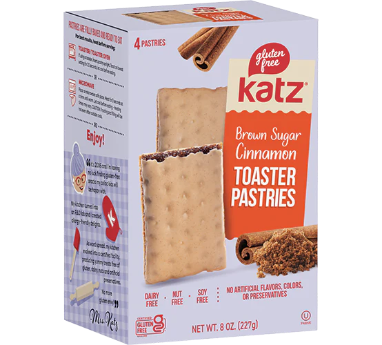 Katz Gluten Free Toaster Pastries Cinnamon 227g