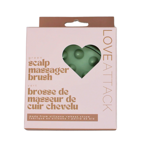 Love Attack Scalp Massager Green