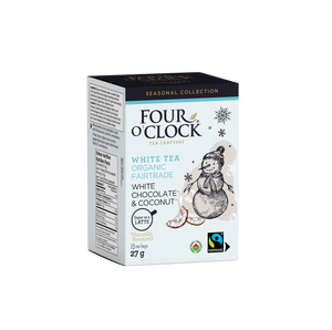 Four O'Clock Organic White Chocolate Coconut White Tea 15 Teabags