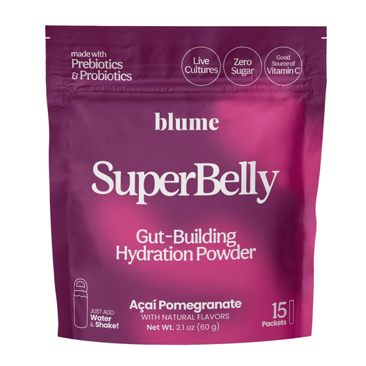 Blume SuperBelly Gut Hydration Acai Pomagranate 60g 15 Pack