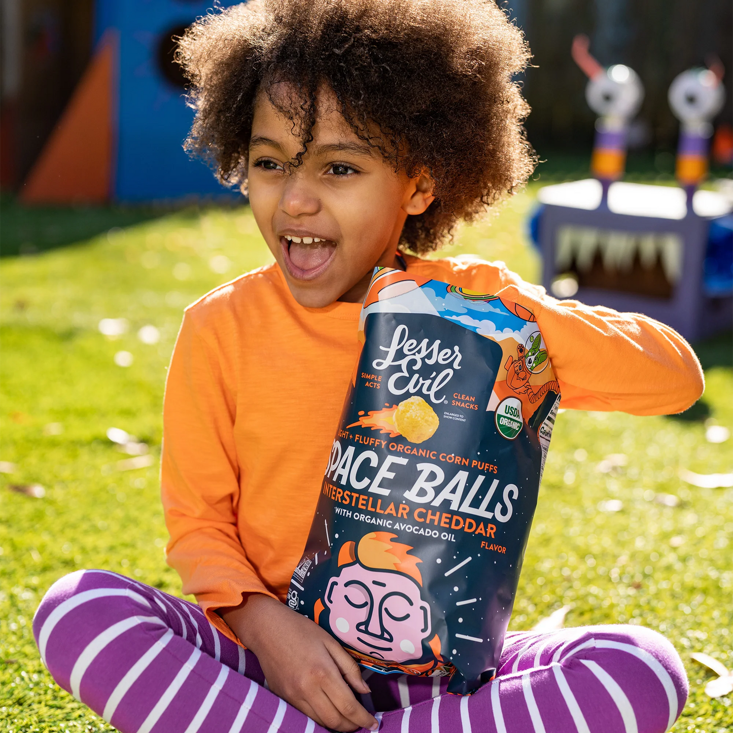 Lesser Evil Cheddar Space Balls 142g